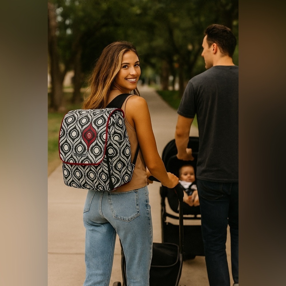 Petunia Pickle Bottom “Evening in Islington” Backpack Crossbody Diaper Bag